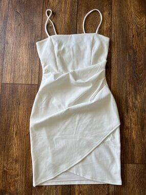 Windsor White Spaghetti Strap Bodycon Dress